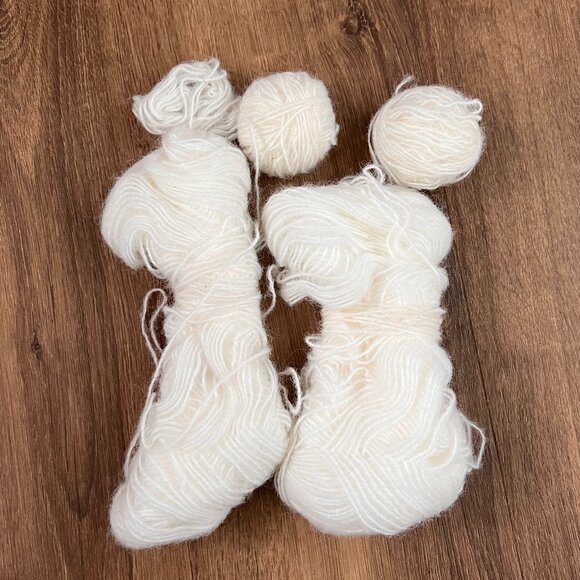 Brushed Merino Wool Blend Natural Fiber Hand Spun Yarn Lot - Picture 2 of 9